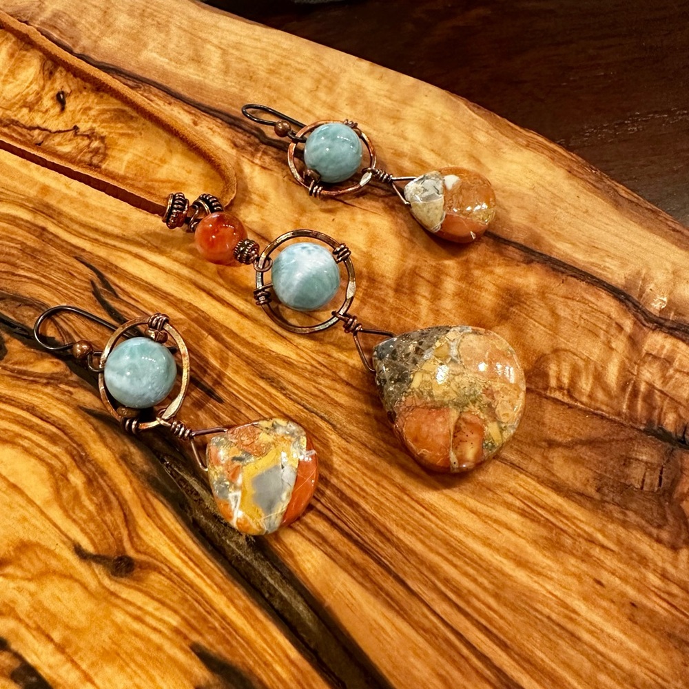 Reserved for Jodi - Maligano set, Lapis Bracelet